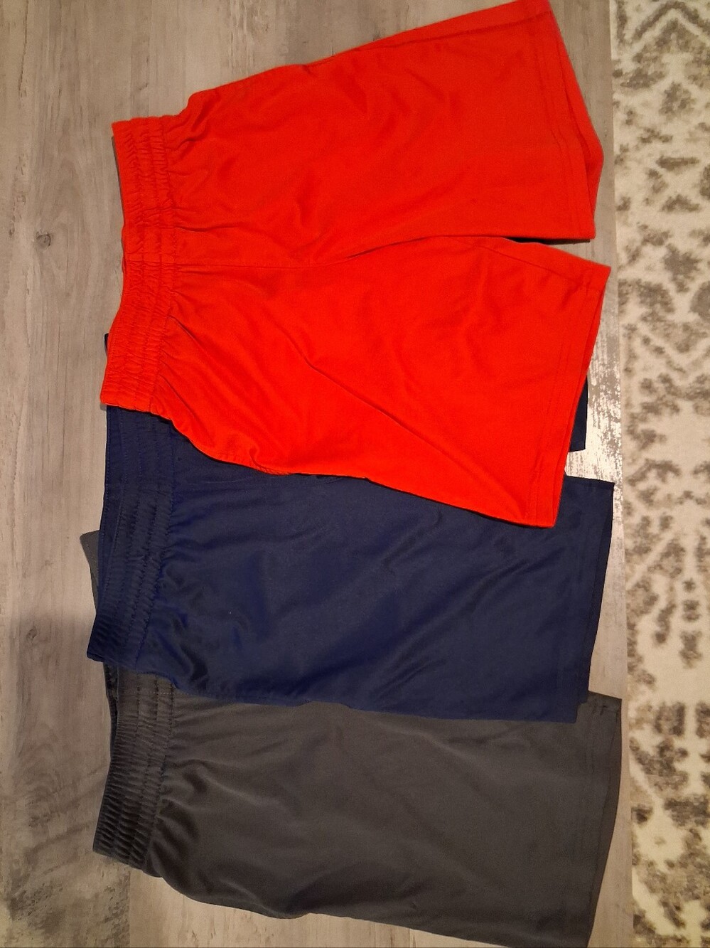 Cat & Jack Boys Pull-On Athletic Shorts - Dark Gray, Navy & Red